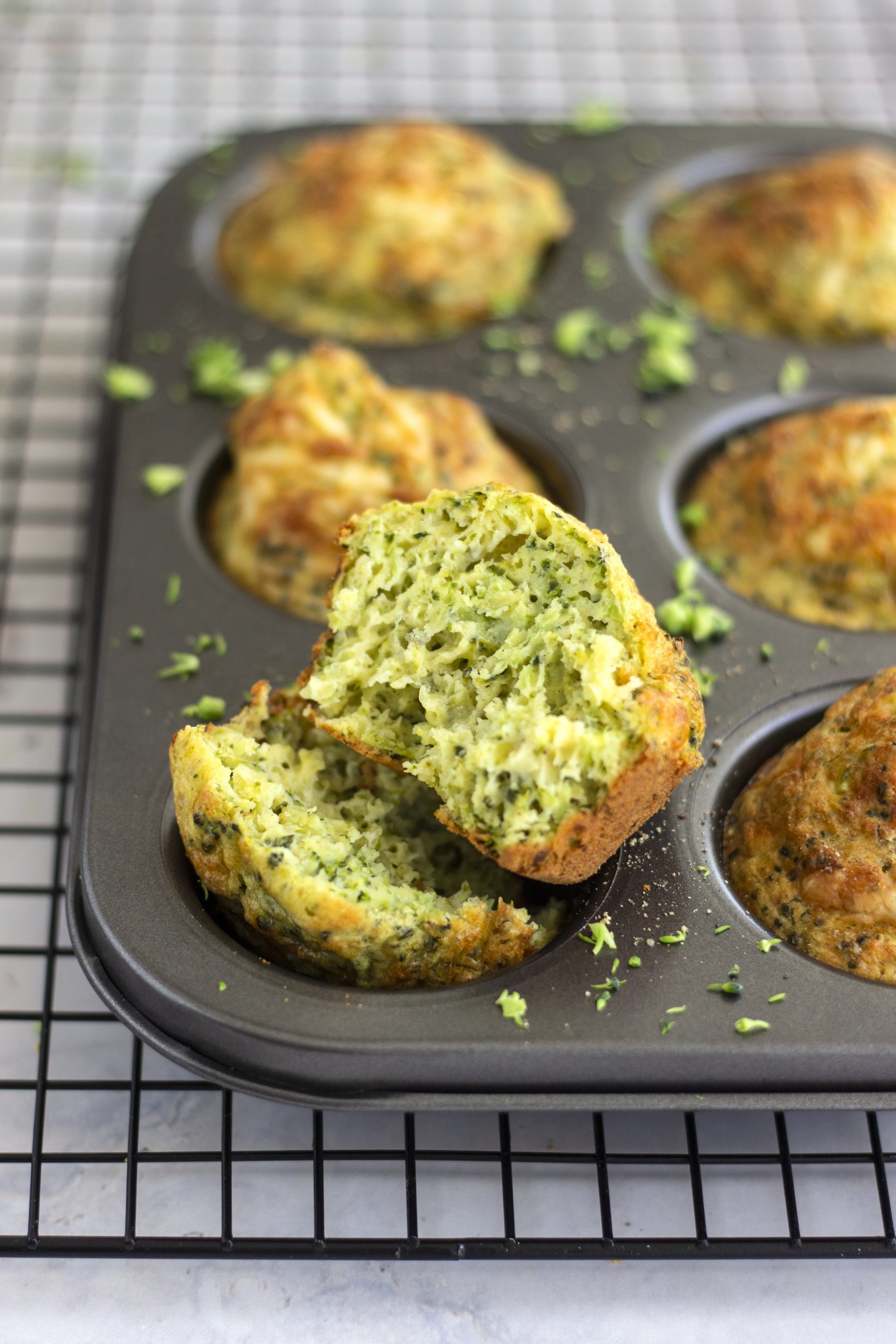 Spiced Broccoli and Cheese Muffins Tessa Kelly